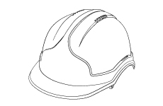 The Classic M4® and Mk5® safety helmets isometric view