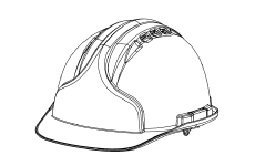 The Classic Mk7® safety helmet isometric view