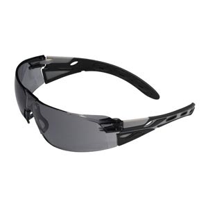 Eiger™ Premium Safety Specs - Smoke K&N Anti-scratch/Anti-mist Lenses - Grey Frames