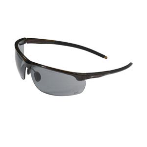 Leone™ Premium Safety Specs - Smoke K&N Anti-scratch/Anti-mist Lenses - Brown Frames