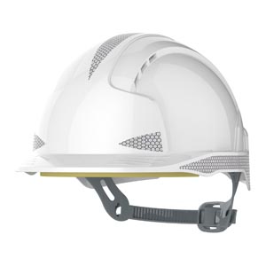 JSP AJC250-000-100 Evolite Linesman Slip Ratchet Helmet White 
