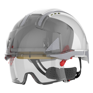Bau Helm JSP AJD170-000-100 EVOLite Micro Peak Helm belüftet Weiß 