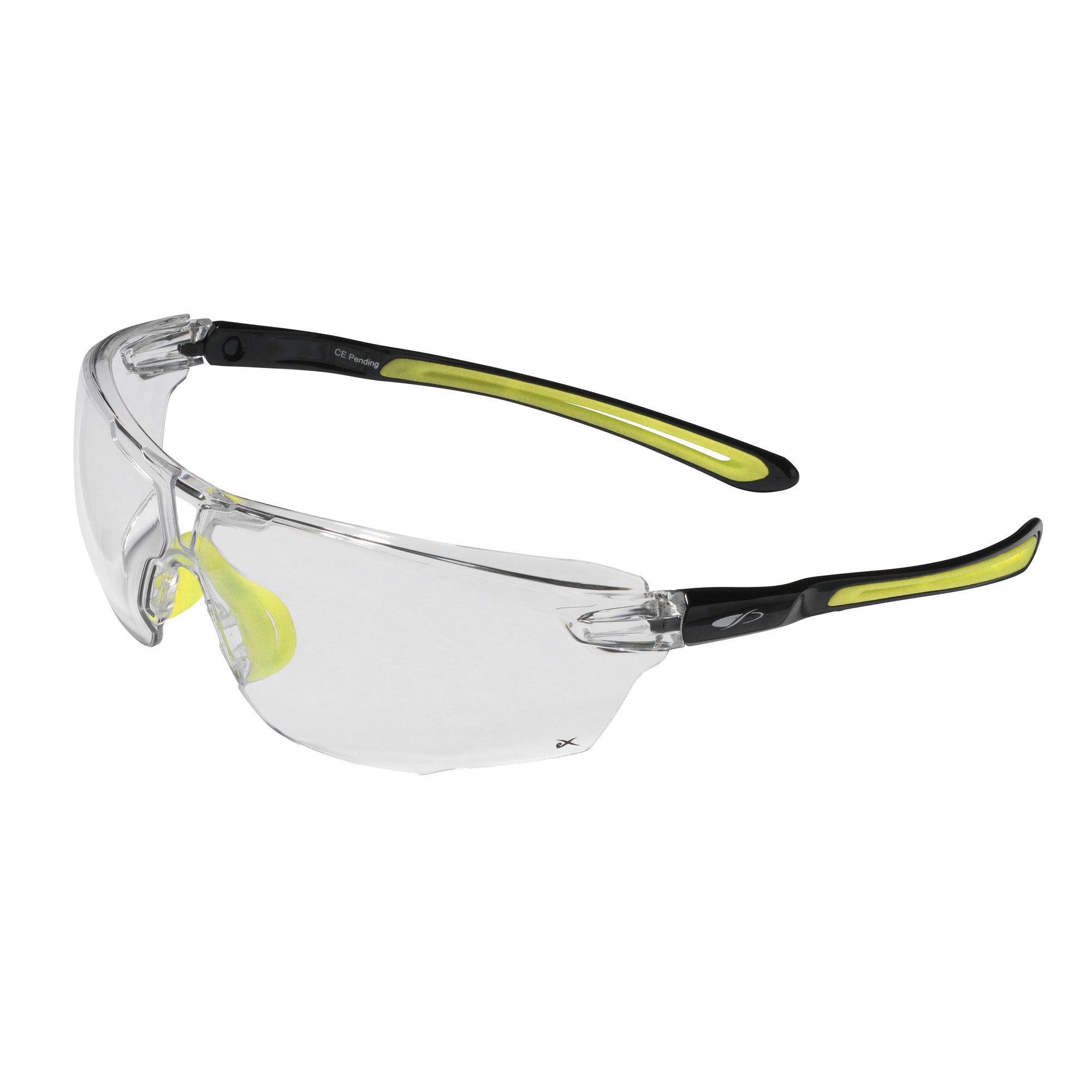 Lunette de sécurité Onex™ Incolore - noir/vert fluo - K&N