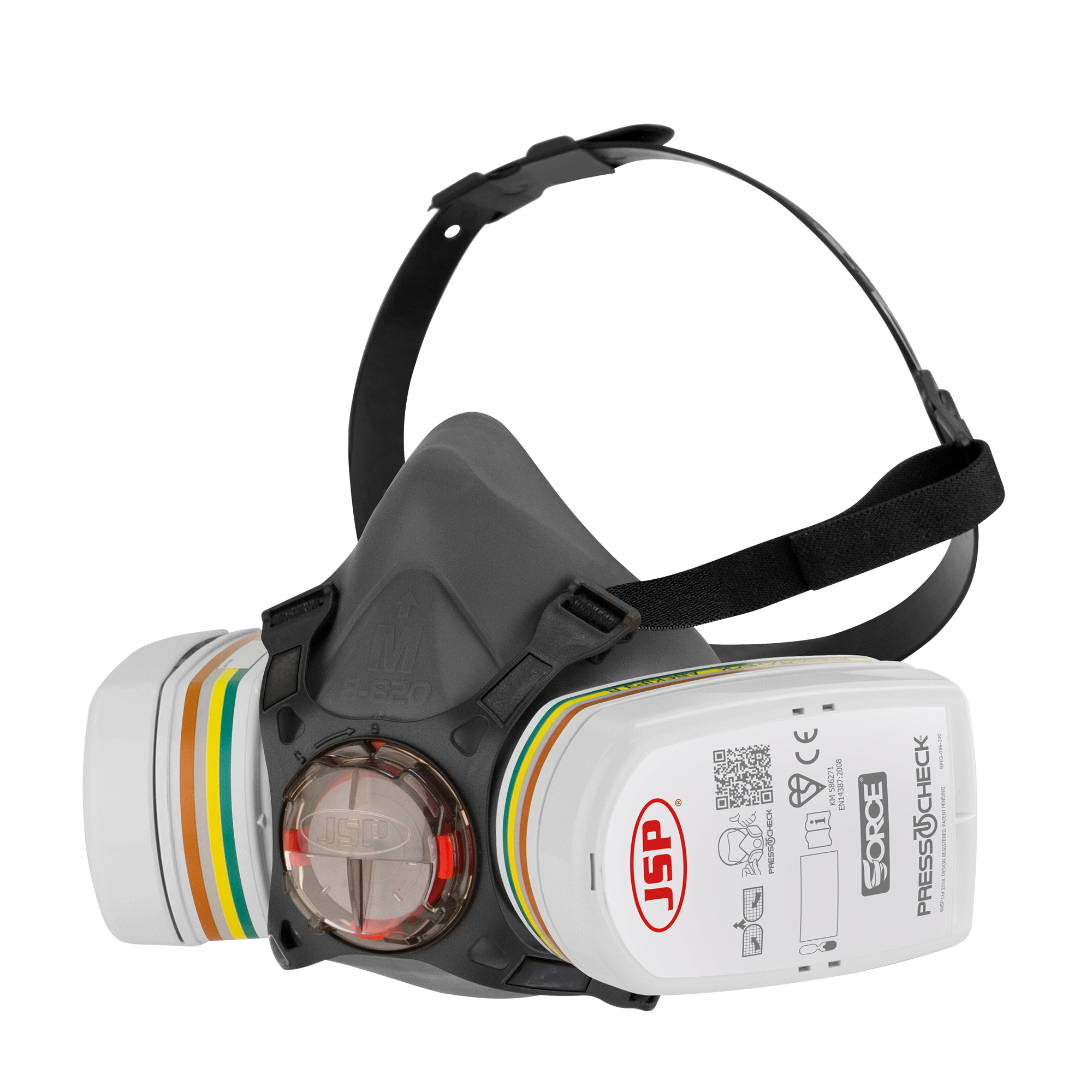 JSP | Force®8 Half-Mask Respirator - PressToCheck™ - ABEK1P3 Filters